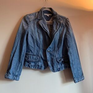 Tommy Hilfiger Women Size M Jean Jacket Coat Lightweight Blue Denim